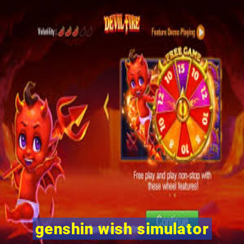 genshin wish simulator