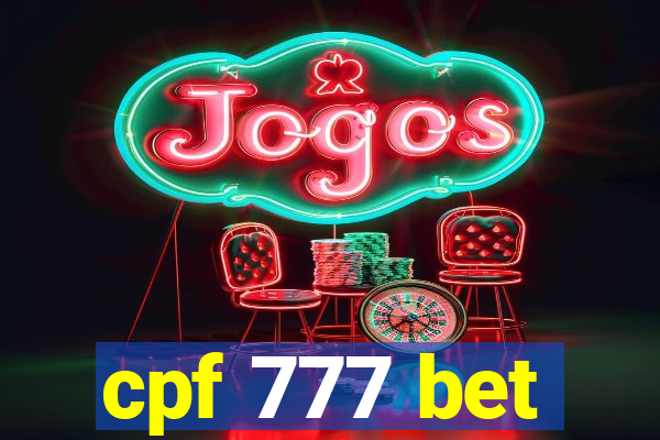 cpf 777 bet