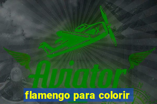 flamengo para colorir