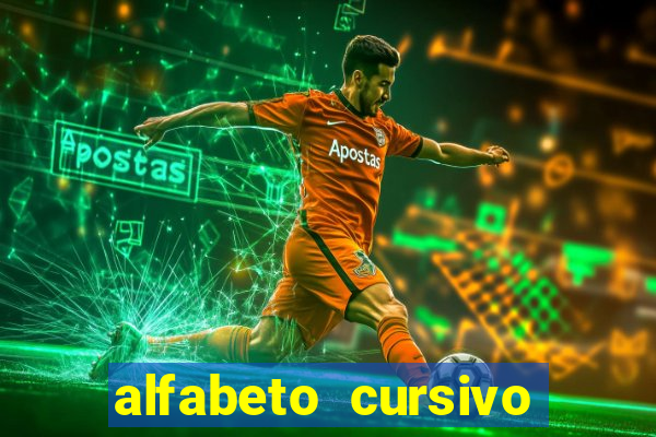 alfabeto cursivo para treinar caligrafia