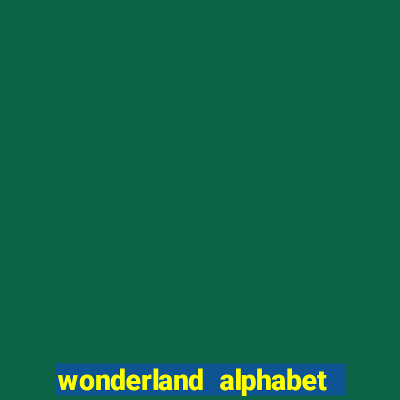 wonderland alphabet comic studio