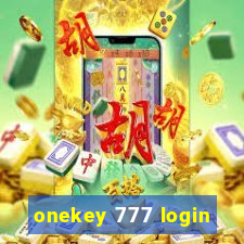 onekey 777 login