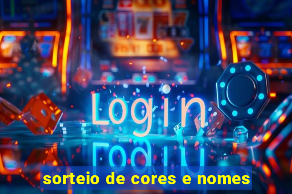 sorteio de cores e nomes