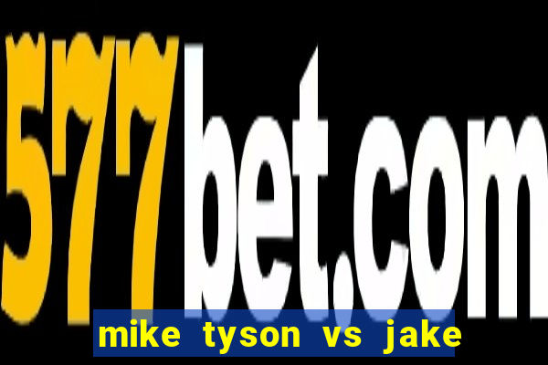 mike tyson vs jake paul assistir online