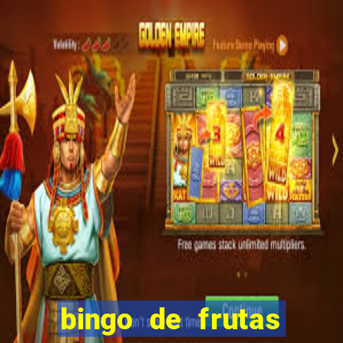 bingo de frutas para imprimir pdf