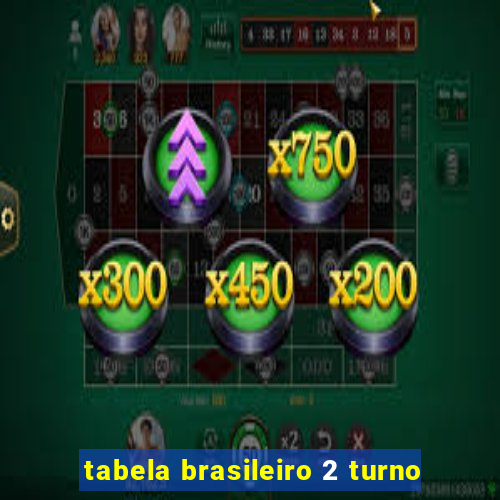 tabela brasileiro 2 turno