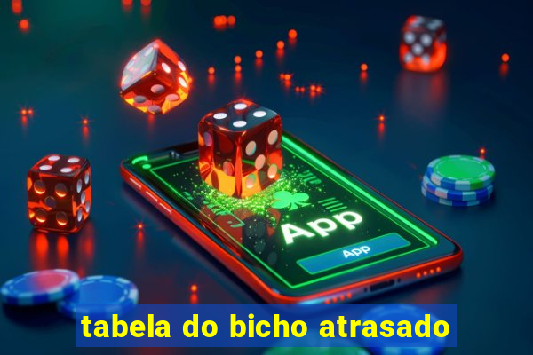 tabela do bicho atrasado