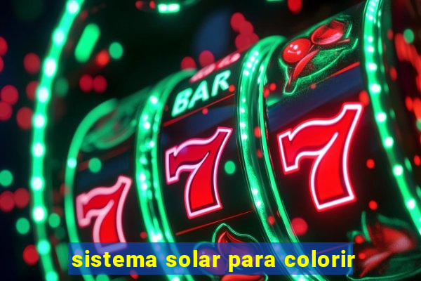 sistema solar para colorir