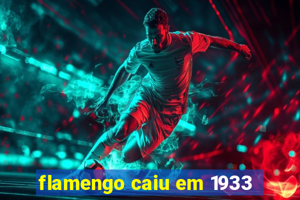 flamengo caiu em 1933