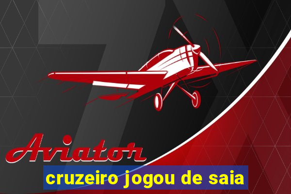 cruzeiro jogou de saia