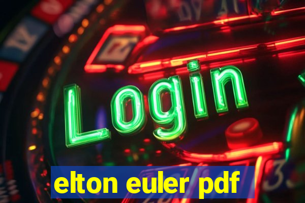 elton euler pdf