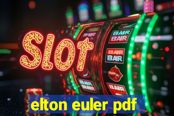 elton euler pdf