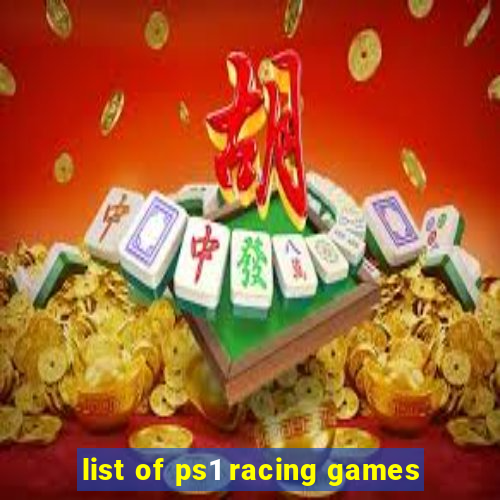 list of ps1 racing games