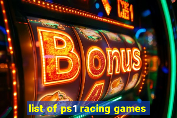 list of ps1 racing games