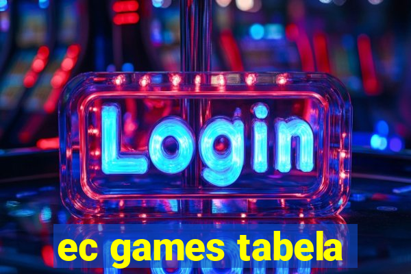 ec games tabela