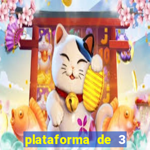 plataforma de 3 reais jogo