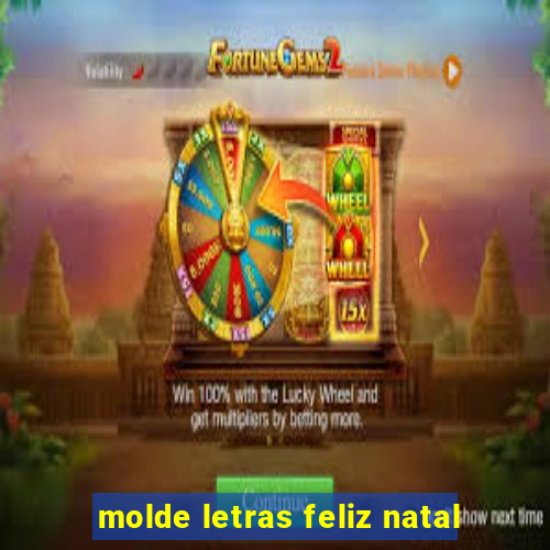 molde letras feliz natal