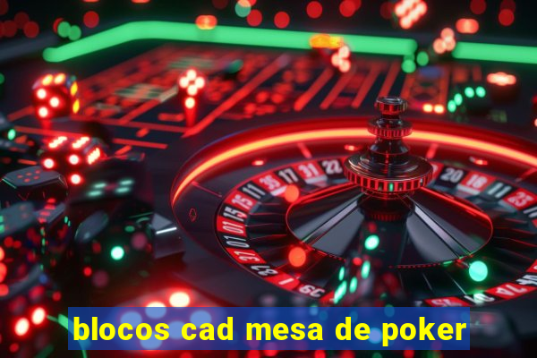 blocos cad mesa de poker