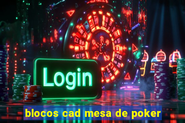 blocos cad mesa de poker