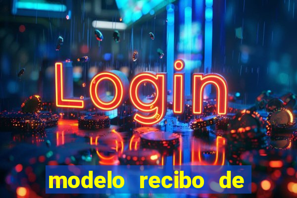 modelo recibo de pagamento word