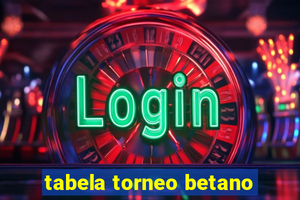 tabela torneo betano