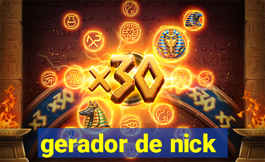 gerador de nick