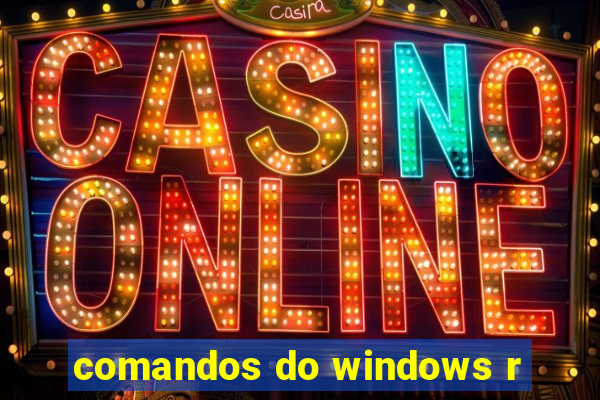 comandos do windows r