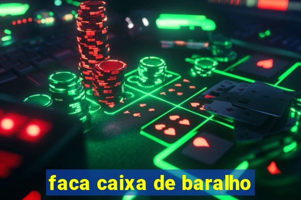 faca caixa de baralho