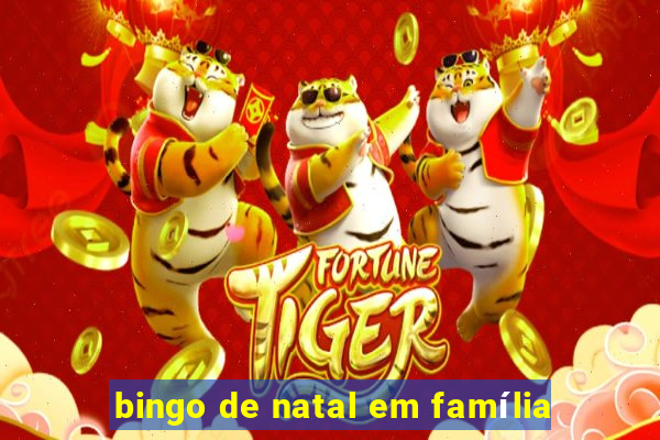 bingo de natal em família