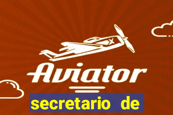 secretario de esporte salario