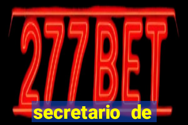 secretario de esporte salario