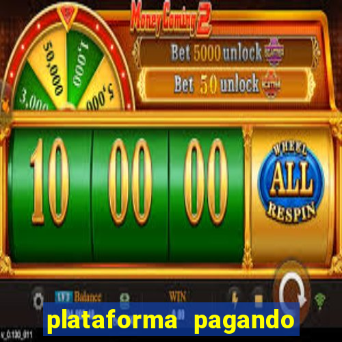 plataforma pagando fortune tiger