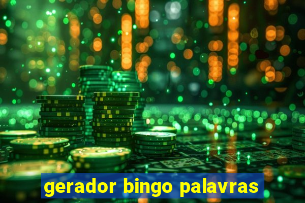 gerador bingo palavras