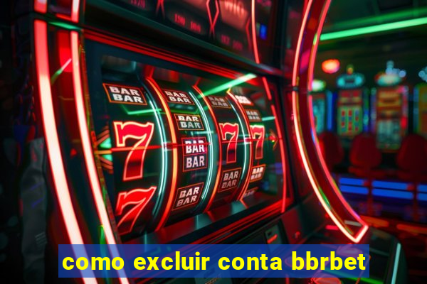 como excluir conta bbrbet