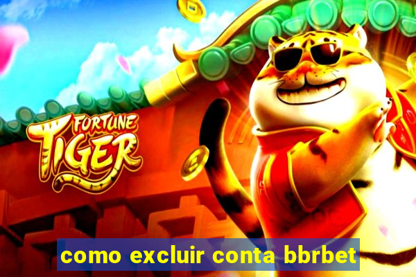 como excluir conta bbrbet