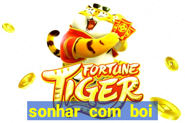 sonhar com boi jogo do bicho