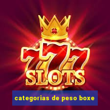 categorias de peso boxe