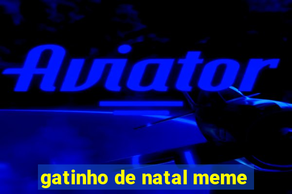 gatinho de natal meme