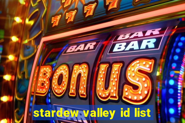 stardew valley id list