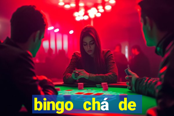 bingo chá de bebê excel