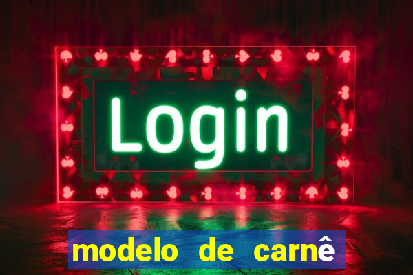 modelo de carnê de pagamento word