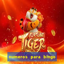 numeros para bingo de 1 a 90