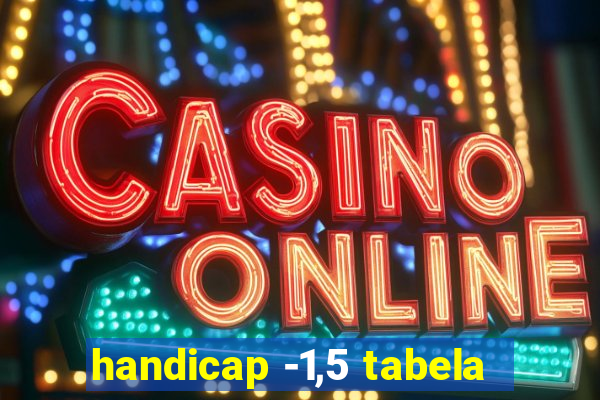 handicap -1,5 tabela