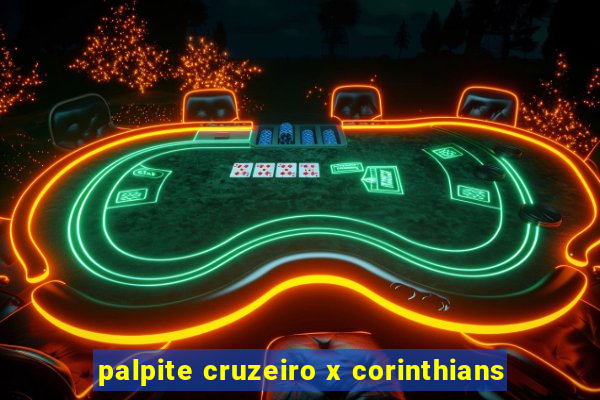 palpite cruzeiro x corinthians