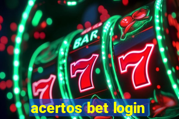 acertos bet login