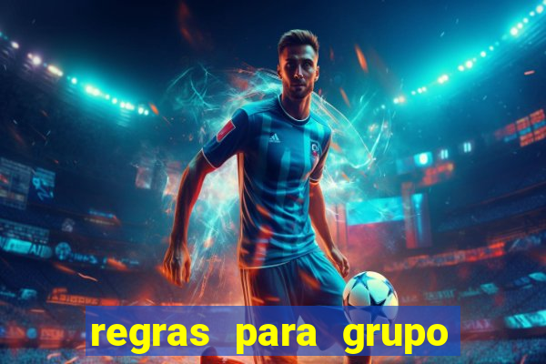 regras para grupo de futebol no whatsapp