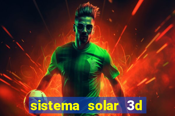 sistema solar 3d em movimento