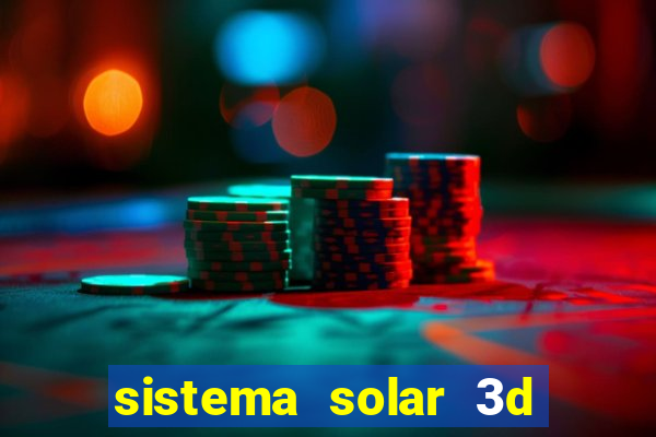 sistema solar 3d em movimento