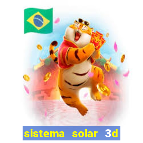 sistema solar 3d em movimento