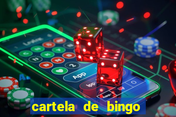 cartela de bingo pra imprimir